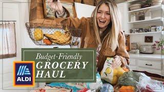 HUGE Budget-Friendly, Healthy Grocery Haul from ALDI!