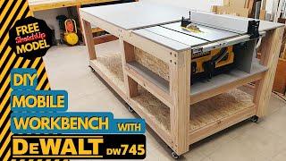 Мобильный верстак DIY с Dewalt DW745