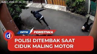 Detik-detik Polisi Ditembak Saat Sergap Maling Motor di Jakbar