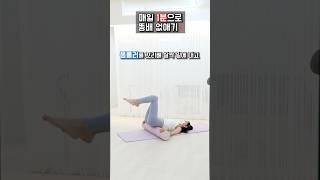 매일 1분으로 똥배 없애기 !
