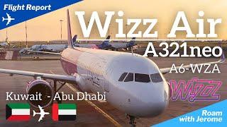 WIZZ AIR A321NEO | Kuwait (KWI)   to Abu Dhabi (AUH)   | A6-WZA | A321neo ACF