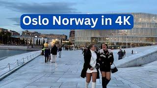 Oslo, Norway  - Autumn Walk - 4K/60fps HDR - Walking Tour