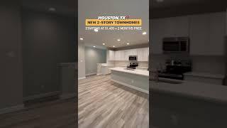 Houston Apartment Tour - NEW 2-Story Townhomes  TWO months FREE 