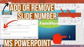 How to Insert and Remove Slide Number in PowerPoint Presentation | Add slide Number in PowerPoint