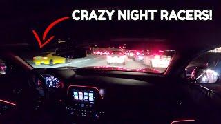  EVERYONE WANTS TO RACE! (Crazy Night Drive in a Camaro SS Part 2)