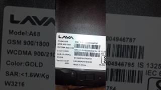 LAVA A68 HARD RESET & FPR UNLOCK