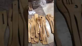 Bamboo Utensil Comparison - Laser engraving