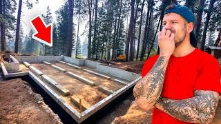 Foundation for the A-frame cabin. (Ep. 2)