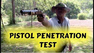 Flintlock - Percussion Pistol Wood Penetration Test