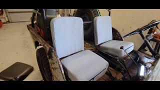 Installing Big Willy seat cushions in Grampa's Jeep