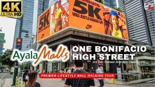 [4K] AMAZING BGC Luxury Mall | One Bonifacio High Street by Ayala Malls | ASMR Philippines