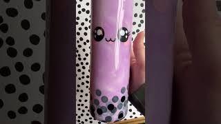 The cutest boba themed tumbler made using Makerflo Skinny 20 oz tumbler!