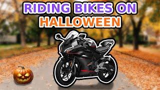 WHAT ITS LIKE RIDING THE CFMOTO 450 SS ON HALLOWEEN