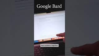 i tried google bard