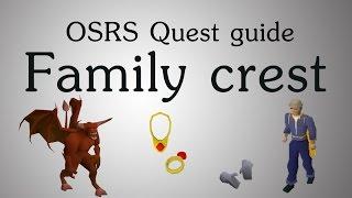 [OSRS] Family crest quest guide