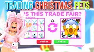 Only Trading CHRISTMAS Pets In Adopt Me! *SHOCKING OFFERS* | Day 4