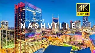 Nashville, Tennessee, USA  in 4K ULTRA HD 60FPS Video by Drone