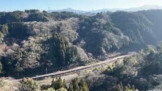 One minute of Road No.502 from Oka Castle Ruins in Bungo-Taketa, Oita Prefecture, Japan