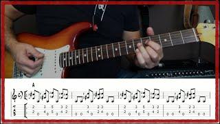 Blues Rock Shuffle Guitar Tutorial