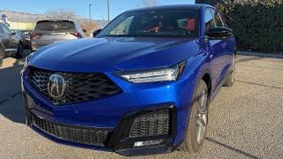 2025 Acura MDX A-Spec - Apex Blue Pearl - Red Interior - Walkaround