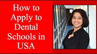 How to apply to dental school in US I Foreign Trained Dentist in USA