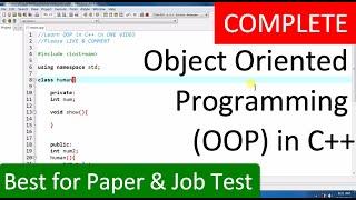 OOP object oriented programming in c++ tutorial one video hindi urdu OOP complete course hindi urdu