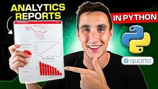 How to Generate Analytics Reports (pdfs) in Python! (Quarto Tutorial)