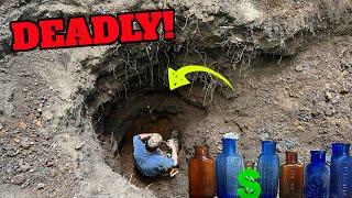 Deadly Historic Discovery made while Treasure Hunting! Antique Poison bottles everywhere!