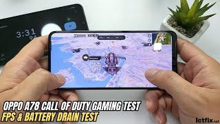 Oppo A78 Call of Duty Mobile Gaming test | Snapdragon 680, 90Hz Display