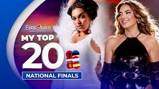 Eurovision 2025: National Finals | My Top 20 (NEW: )