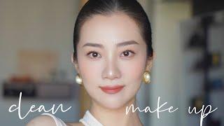 【clean makeup妝容】分享夏日清爽妝面小tips！清透底妝/柔和色調/眉眼處理/唇妝畫法｜#美妝 #彩妝 #化妝 #MAKEUP #夏日妝 #夏日 #清新妝 #清透 #唇妝畫法 #乾淨