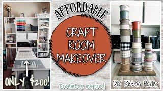 AFFORDABLE CRAFT ROOM MAKEOVER | Craft Organization | DREAMBOX INSPIRED