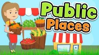 Public places in English - Shops and services vocabulary