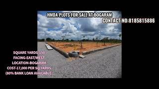 HMDA PLOTS FOR SALE AT BOGARAM COST 17K PER SQ YARDS