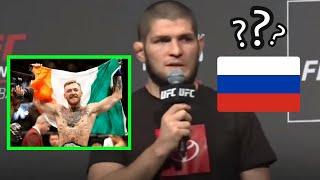 Khabib nurmagomedov explains why he doesn't wear Russian flag