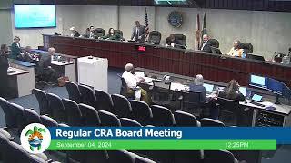 Community Redevelopment Agency Board Meeting 9.4.2024