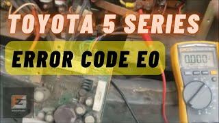 Toyota 5 Series code E0, No lift