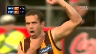 Mark Williams Mocks Mark 'Choco' Williams (AFL 2008 - Hawthorn v Port Adelaide)