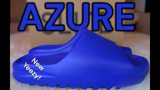 Yeezy Slide Azure Unboxing & Review + On Feet