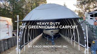 How to Build a PVC Heavy-Duty Greenhouse / Carport (Quick Version)