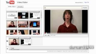 YouTube Video Editor Tutorial