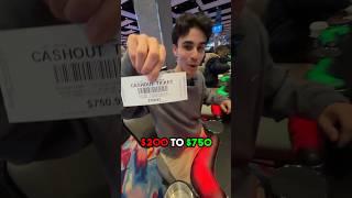 TURNING $200 TO $750 AT THE CASINO  #shorts #cabrzy #casino #baccarat #blackjack