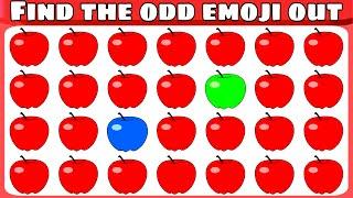 find odd emoji | spot the odd one out | emoji tube puzzle