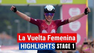 Racing Battle Between the Teams | La Vuelta Femenina 2023 Highlights - Stage 1