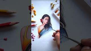 Alia Bhatt ‘realistic’ drawing ️️ | #shorts #art #aliabhatt #drawing #viral #youtubeshorts