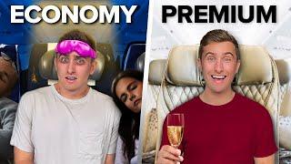 World's Best Economy vs Premium Airplane Seat!