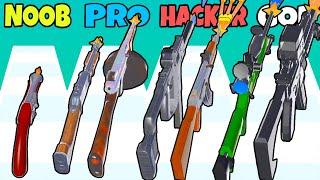 NOOB vs PRO vs HACKER vs GOD in Gun Evolution