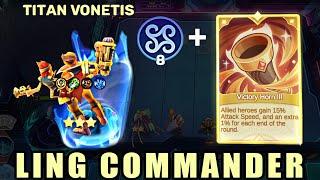 CLAUDE TITAN VONETIS SEA SYNERGY  LING COMMANDER  MAGIC CHESS GO GO BEST SYNERGY