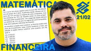  Financial Mathematics from CESGRANRIO Bank for the BANCO DO BRASIL 2025 EXAM