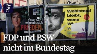 BSW und FDP scheitern knapp